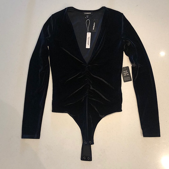 Express Velvet Top/Bodysuit - Picture 1 of 5